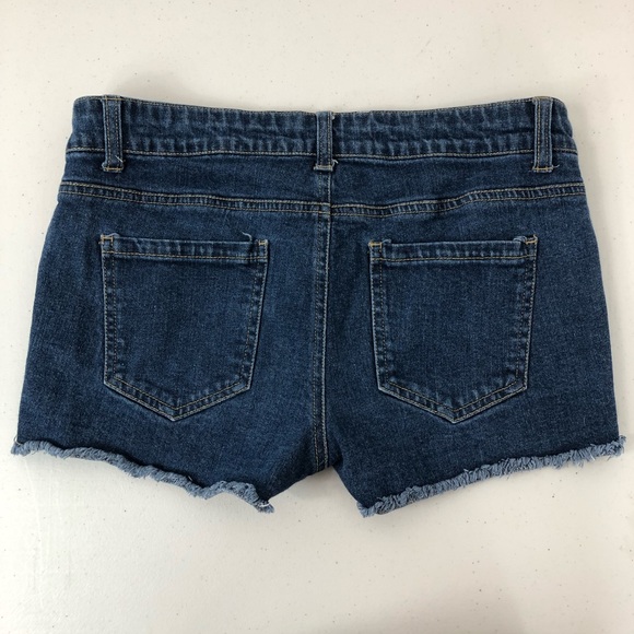 21 Denim Blue Jeans Shorts Size 28 - Picture 5 of 8